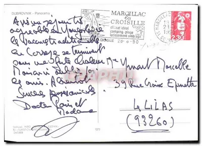 Dubrovnik - Panorama — editor NIRO, n° 1272 — Verso