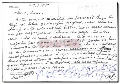 Banja Luka — widok panoramiczny — IZDAVAC „VJESNIK“ — Rewers
