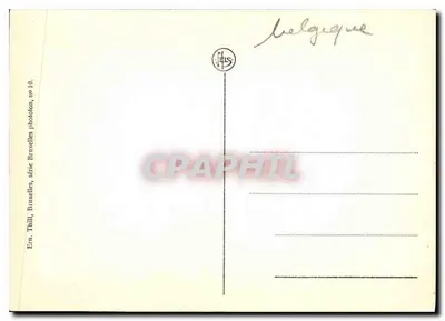 Museu do Congo Belga — Fachada principal — Tervueren, série Bruxelas, n°10 — Verso
