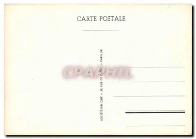 Carte postale promocional — Bíblia traduzida em mais de mil línguas — editada pela Sociedade Bíblica — Verso