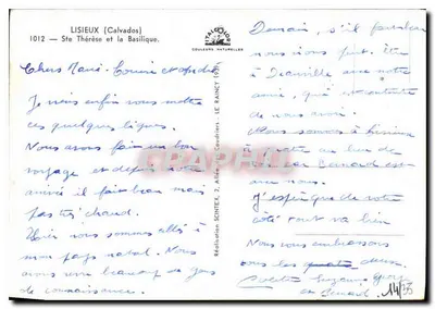 Basílica Nossa Senhora de Lisieux — Santa Tereza — editor Talgator — Verso