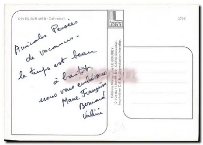 Dives-sur-Mer — widok panoramiczny — Emy, nr 7298 — Rewers