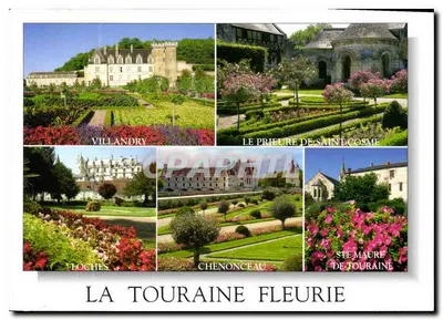 Villandry, Prieuré św. Kosma, Loches, Chenonceau, Ste Maure de Touraine — La Touraine Fleurie — M.G. Editions