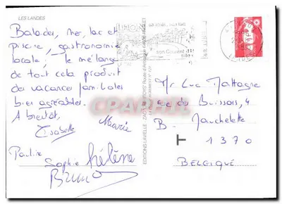 Les Landes — praia, floresta, lago e vela — Éditions Lavielle — Verso