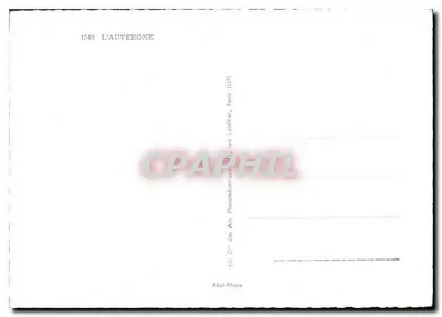 Auvergne — illustrierte Ansichtskarte — C'° des Arts, Paris — Rückseite