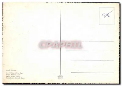 Pałac Royal de Dam — Amsterdam — wydawca Koolerz, nr 935/131 — Rewers