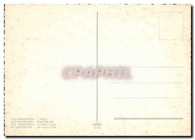 Amsterdam — Kanał z małą zaporą 't Kolkje — wydawca Nulblat, nr 533/105 — Rewers