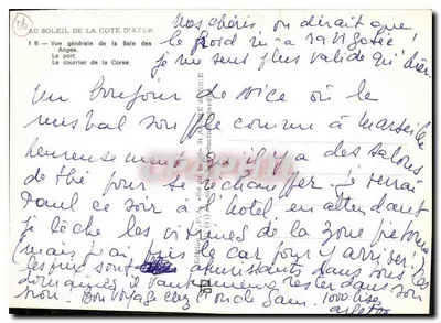 Nice — Ogólny widok portu i zatoki — Wydawnictwo P.A. - Wydawnictwo Portu Nice — Rewers