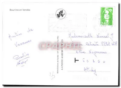 Bourrine w Vendée — tradycyjna domowa z dachem z siana — Bellet Éditions de Vendée — Rewers