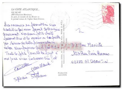 Ars w Ré — Port, katedra i młyn — wydawca Estel, numer serii nieczytelny — Rewers