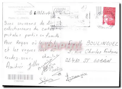 Royan — widok z portu, skały i sali imprez — Rewers