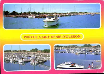 Porto de Saint Denis d'Oléron — vista do porto com iates — editor ARTAUD Frères, n° 342