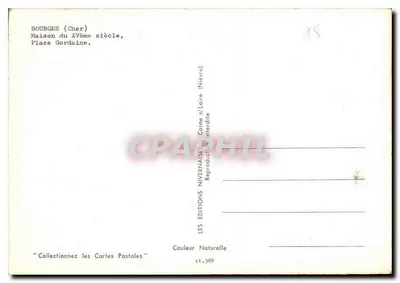 Dom z XV wieku — Place Gordaine — Les Éditions Nivernaises — Rewers