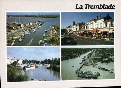 La Tremblade — vista do porto, rua e cais — Edições Gumbier