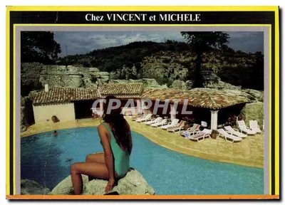 Chez VINCENT et MICHELE — Restaurante e piscina à beira de um lago — Ed. PIGNOL DENIS