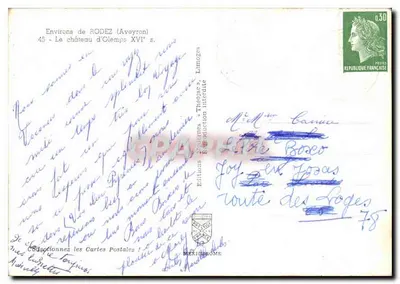 Zamek Olemmps — Okolice Rodez (Aveyron) — Wydawnictwo IRIS — Rewers