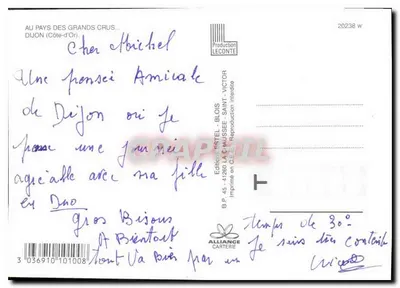 Dijon — widok panoramiczny i zabytki — Graphi'Il — Rewers