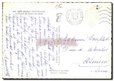 Eze-Village — Pałac Princesy Szwecji — Wydawnictwo SEPT — Rewers