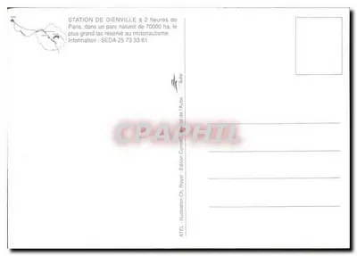 Estação de Dienville — Departamento da Aube — Edição Ch. Royer — Verso