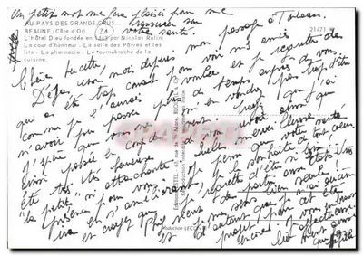Beaune — Szpital i zabytkowe miejsca — Wydawnictwo STEL — Rewers