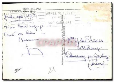 Jardim Darcy — Lyon — Edições La Cigogne — Verso