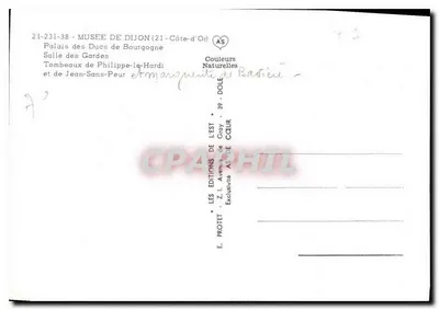 Pałac Duków Burgundii — Groby Filipa Twardego i Jana Bezstrachu — Wydawnictwo Protet — Rewers