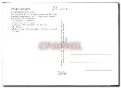 La Roche Pot — Castelo medieval e paisagens — Editor Estel, n°21 — Verso