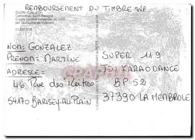 Cripta romana da catedral de São Bénigne — Dijon (Côte d'Or) — editor Editions GAND — Verso
