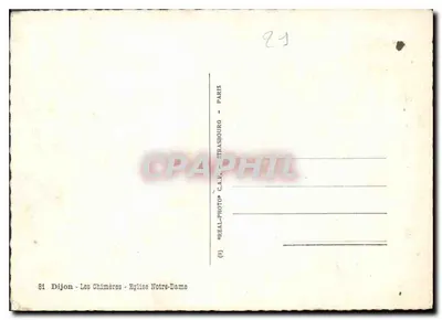 Dijon — Chimery — Katedra Notre-Dame — Rewers