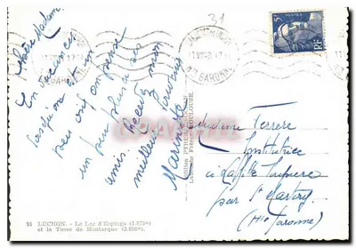 El Lago de Espingo y la Tousse de Montarque — Editor Elfe, n°91 — Reverso