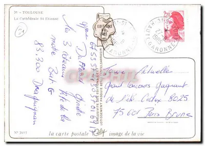Toulouse - La Cattedrale di San Etienne — Edizioni de L'Âge d'Or, n° 3615 — Verso