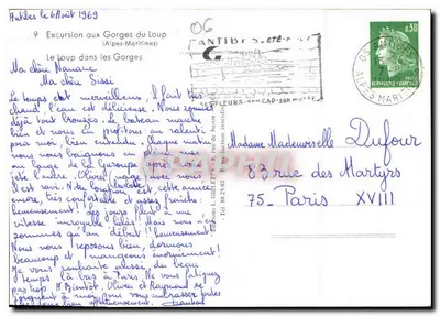 Gorges du Loup — Wycieczka do Gorges du Loup (Alpes-Maritimes) — Wydawnictwo G. Lilleff — Rewers