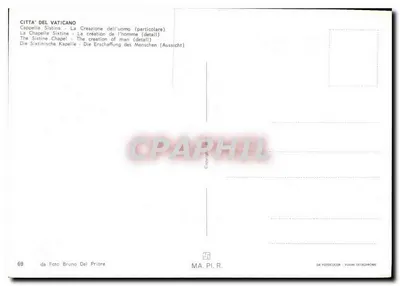 La Creazione dell'uomo — dettaglio — DA FOTO BRUNO DEL PRIORE, n°69 — Verso