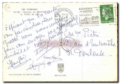 Wąwóz Lye — Pireneje — Wydawnictwo Mexichrome, nr 65/120 — Rewers