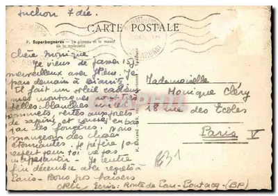 Superbagnères — O plateau e o maciço da Maladetta — editor Narba — Verso