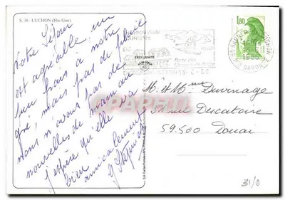 Luchon — Przyjaźnie Luchon — wydawca S.A. Cartes Postales — Rewers