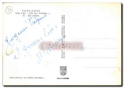 Toulouse, seus Jardins — Edições Médicis-Théolées, n°31 — Verso