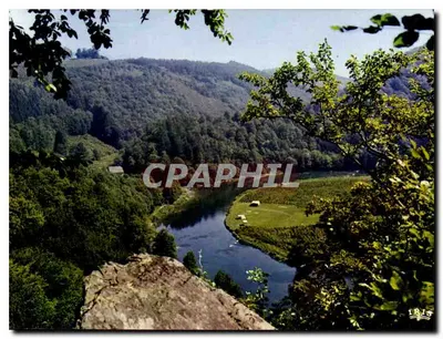 A Semois pitoresca — vista desde um promontório — editor Thill, Bruxelas, n°46