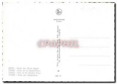 Ieper - Hoek van de Grand'Place — Mexichrome France, n° AD 11 — Achterkant