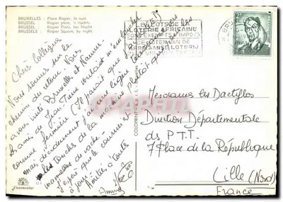 Noite em Bruxelas — Hotel dos Boulevards, táxi — editor Colorprint, n°328 — Verso