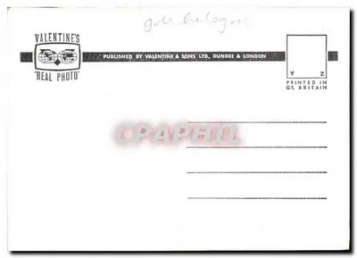 St. Bartholomew the Great — Okno Priora Boltona, wczesny XVI wiek — Stara pocztówka Valentine — Rewers