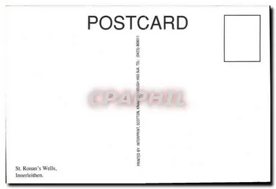 St. Ronan's Wells — Innerleithen — Impresso por Interprint, Scotland — Verso