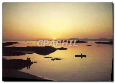 Coucher de soleil sobre Skye — vista de Marar — DRG J. Arthur Dixon