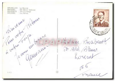 Bruxelas - A Bolsa — n°143 — Verso