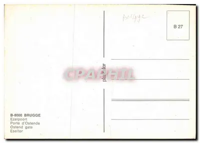 Porta Ostendy — Bruksel — nr serii B 27 — Rewers