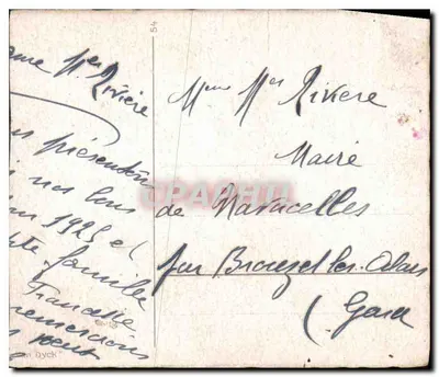 Bouquet of Violets — Unknown Publisher, No. 54 — Back