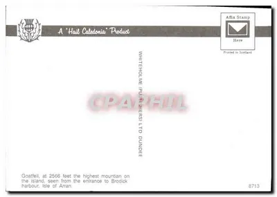 Goatfell — montanha mais alta da ilha de Arran — Whiteholme (Publishers) Ltd Dundee — Verso