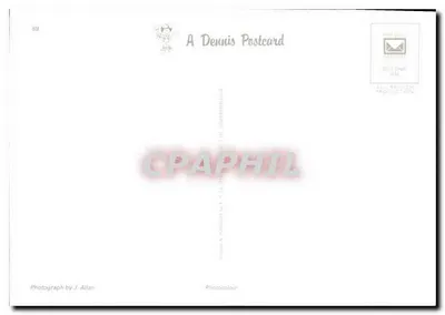Bank Street, Galashiels — vista da rua com flores e veículos — A Dennis Postcard n°89 — Verso