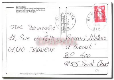 La Dombes — vista panorâmica e locais — Éditions de la Tallaudache — Verso