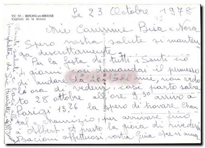 Bourg-en-Bresse — Capital da Bresse — Editor VC 50 — Verso